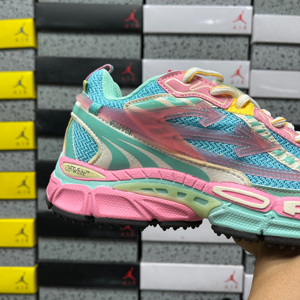 Off-White Be Right Back 'Turquoise Rose Multicolore'