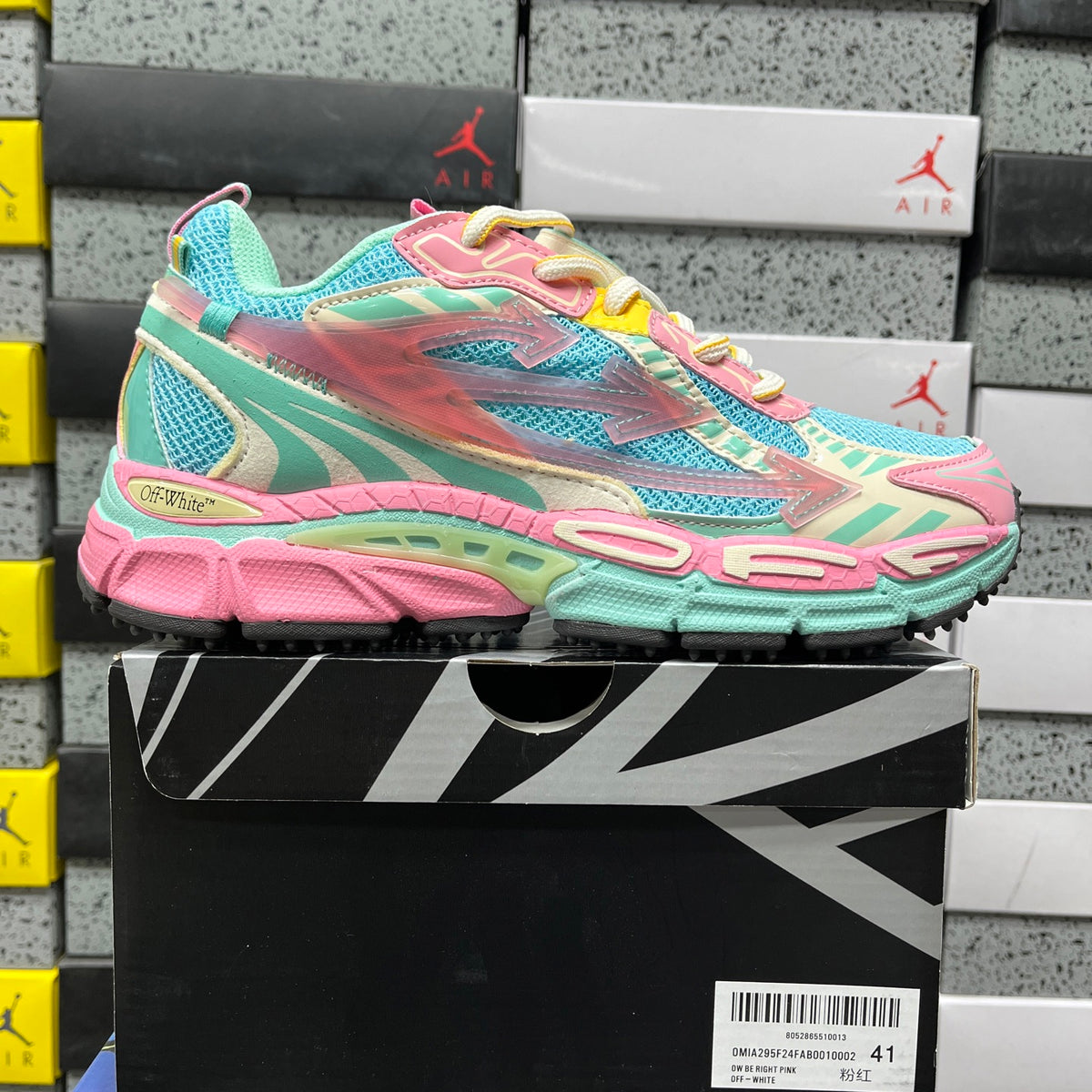 Off-White Be Right Back 'Turquoise Rose Multicolore'