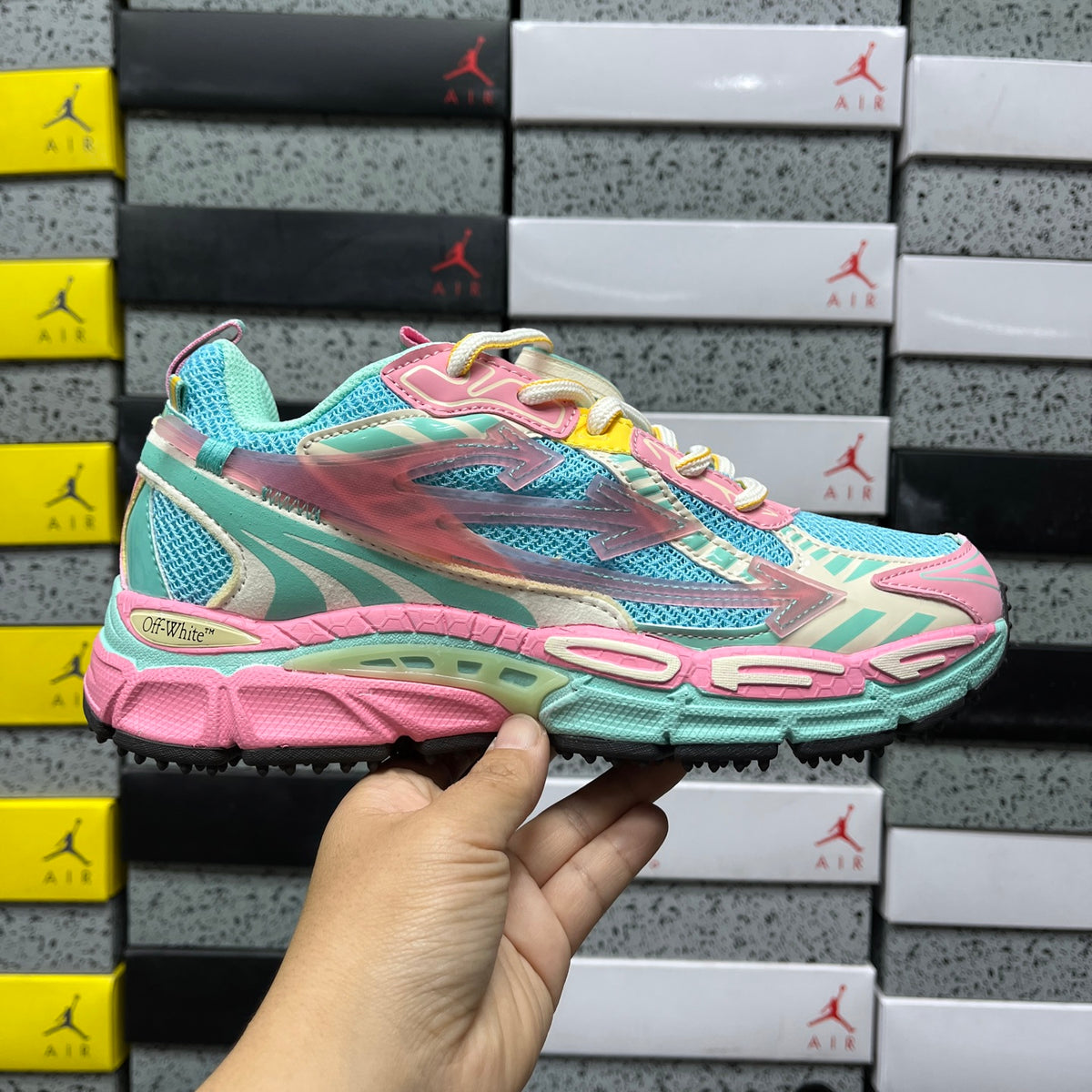 Off-White Be Right Back 'Turquoise Rose Multicolore'