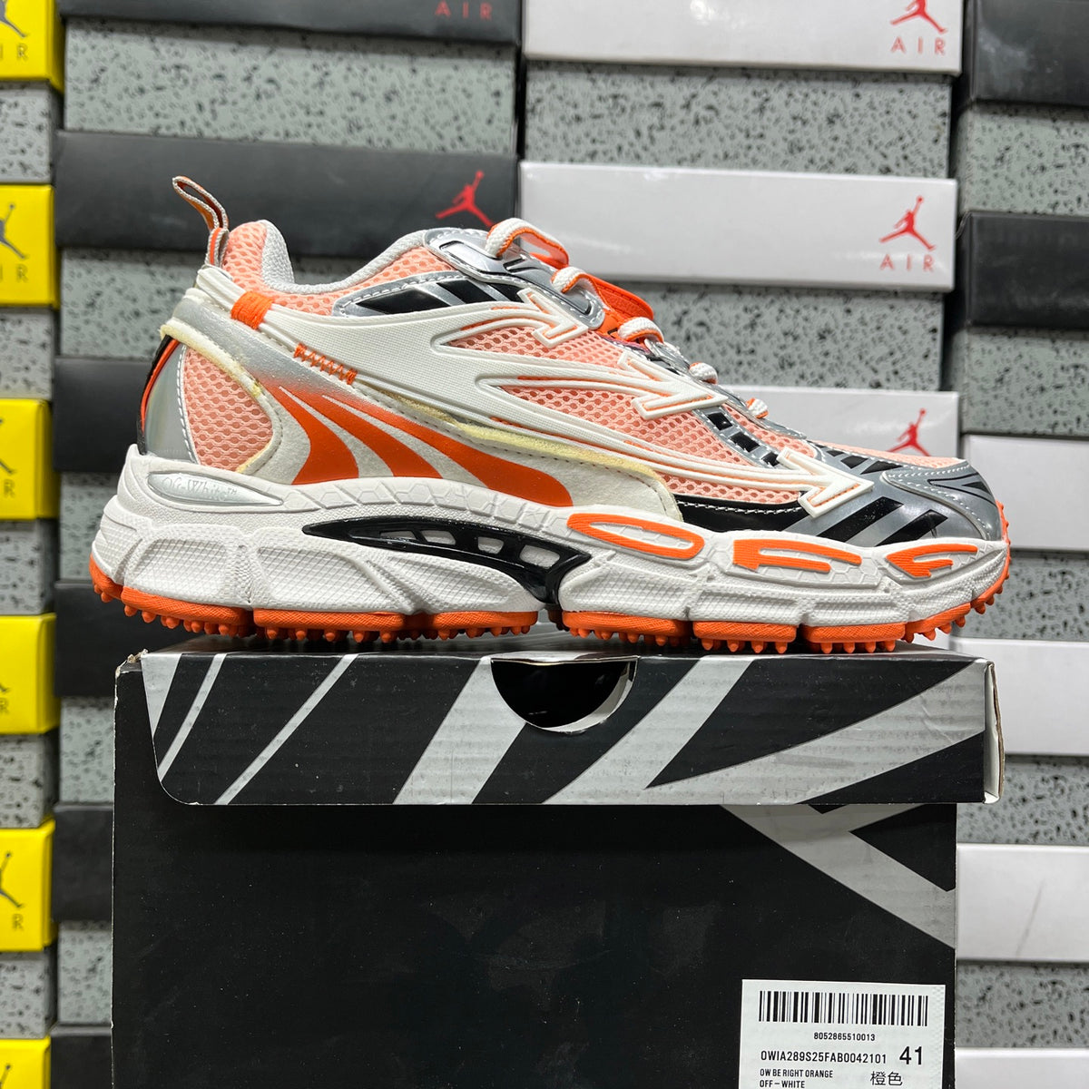 Off-White Be Right Back 'Blanc Orange Noir'