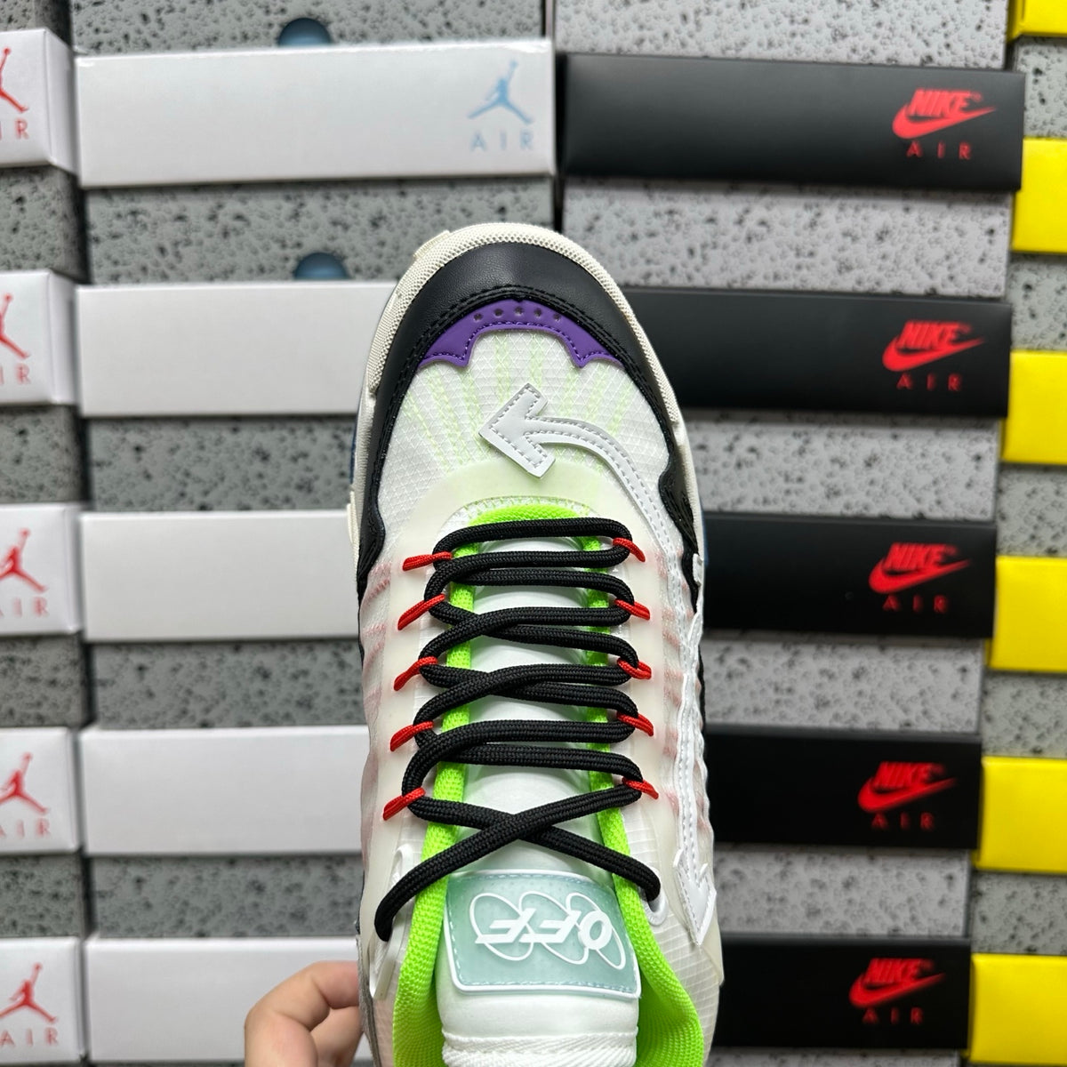 Off-White Odsy-2000 'Blanc Noir Vert Fluo'