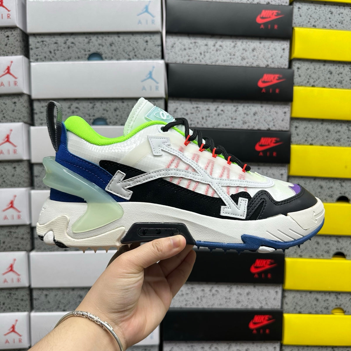 Off-White Odsy-2000 'Blanc Noir Vert Fluo'