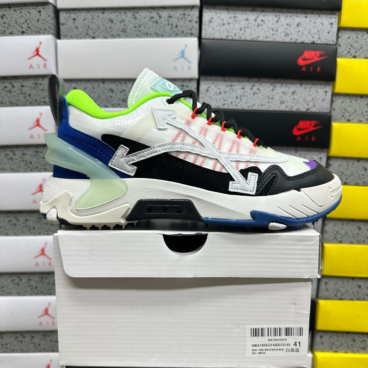 Off-White Odsy-2000 'Blanc Noir Vert Fluo'