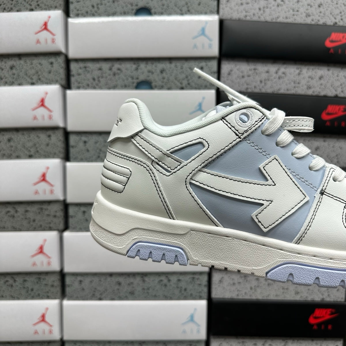 Off-White Out Of Office 'Blanc Bleu Gris Flèche'