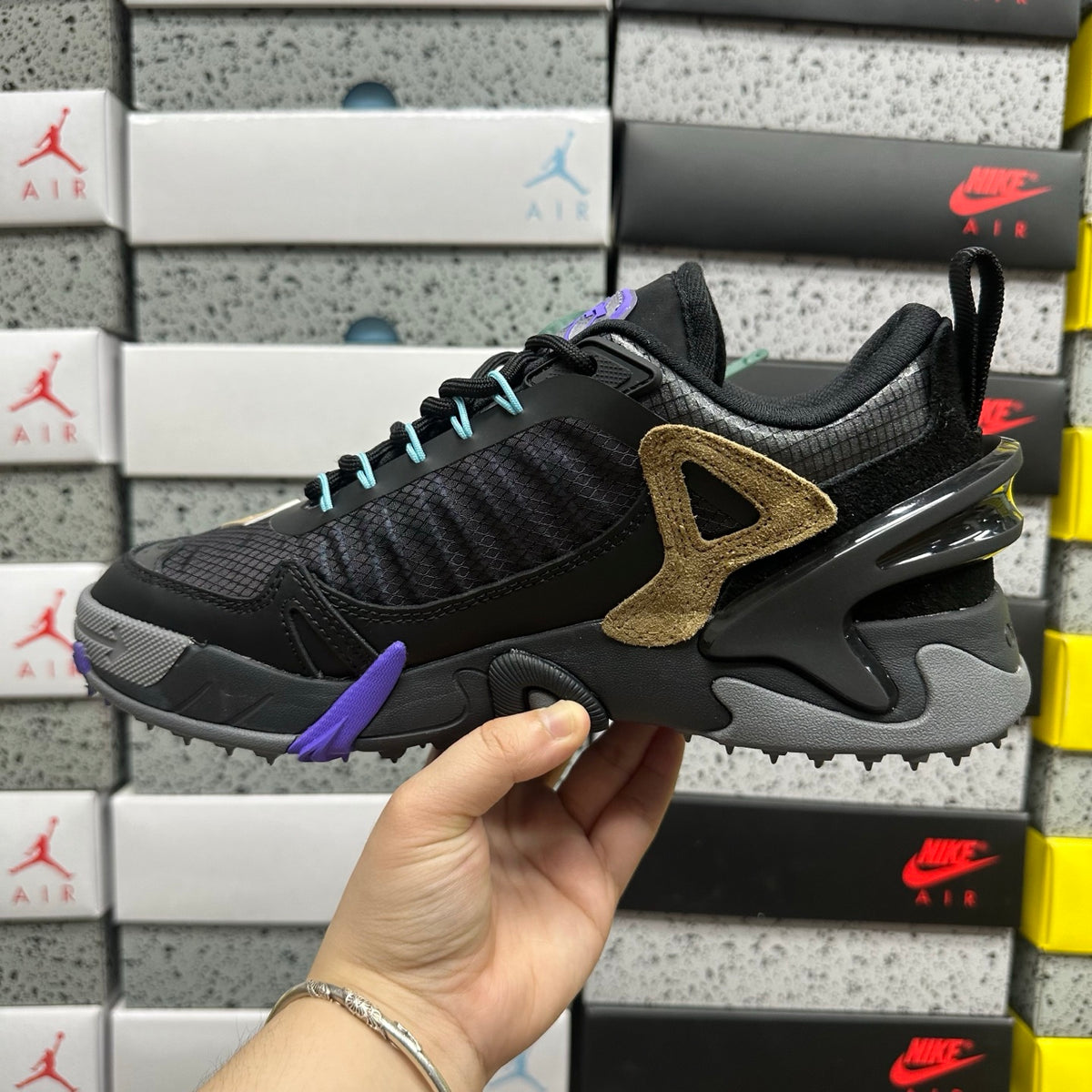 Off-White Odsy-2000 'Noir Beige Violet'