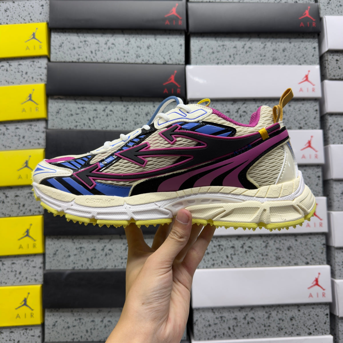 Off-White Be Right Back 'Violet Jaune Multicolore'