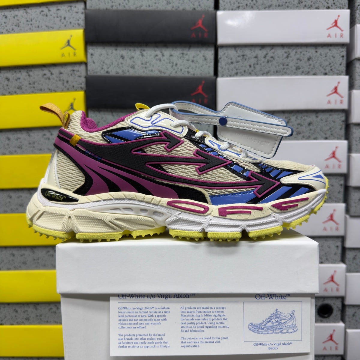Off-White Be Right Back 'Violet Jaune Multicolore'