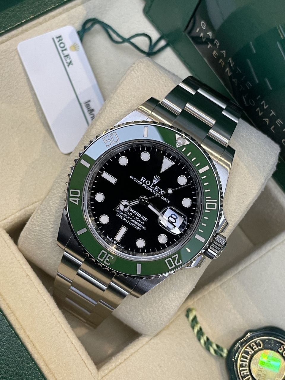 Montre de Plongée Automatique Cadran Vert 41 mm — Date