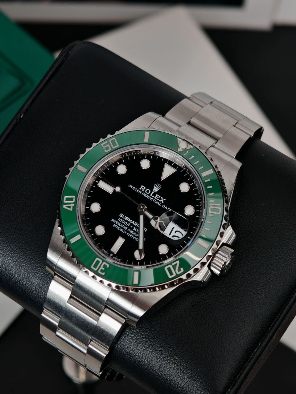 Montre de Plongée Automatique Cadran Vert 41 mm — Date