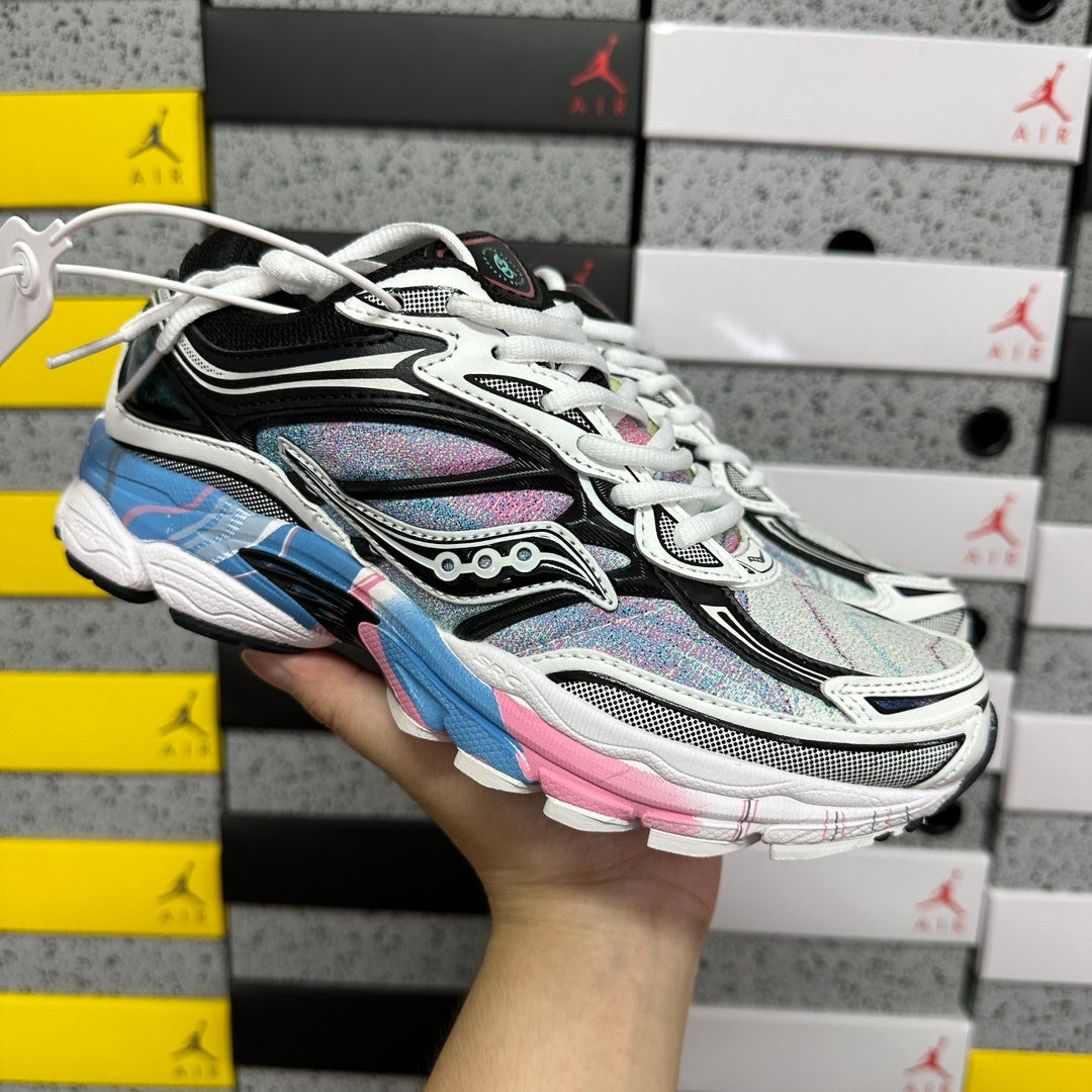 Saucony ProGrid Omni 9 'Argent Bleu Rose Irisé' — vue 2