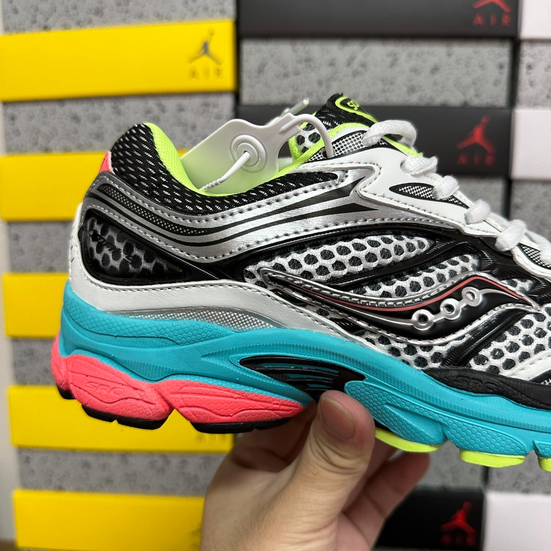 Saucony ProGrid Omni 9 'Argent Turquoise Corail' — vue 6