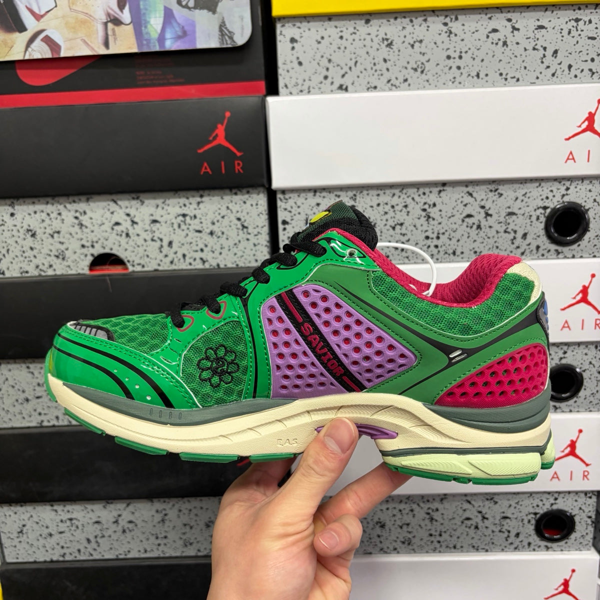 Saucony ProGrid Triumph 4 'Vert Rouge Crème' — vue 2