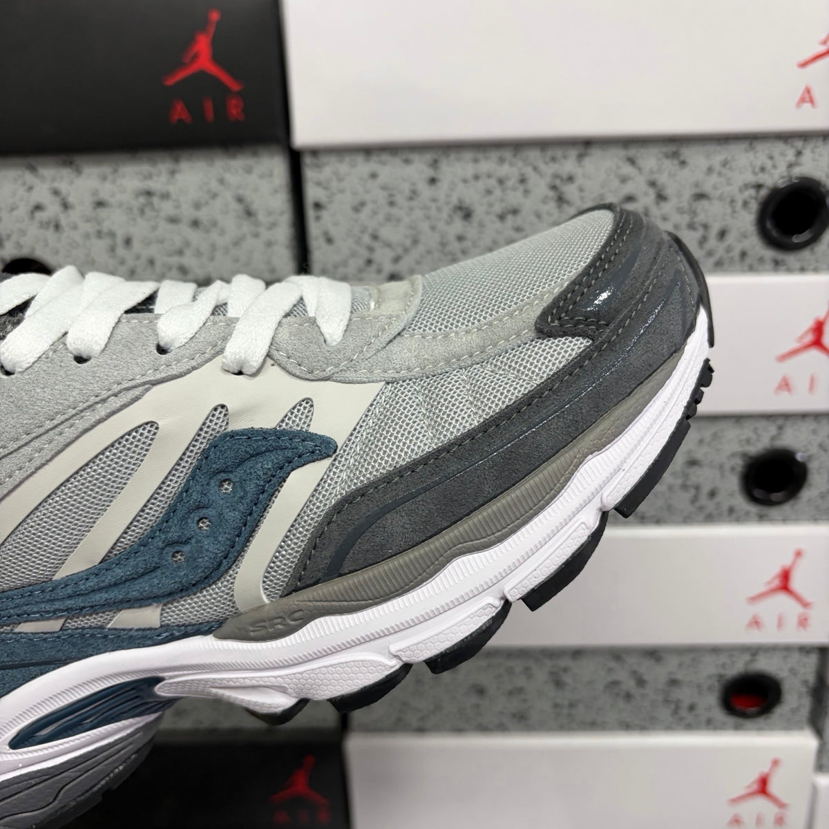 Saucony ProGrid Omni 9 'Gris Bleu Pétrole' — vue 7