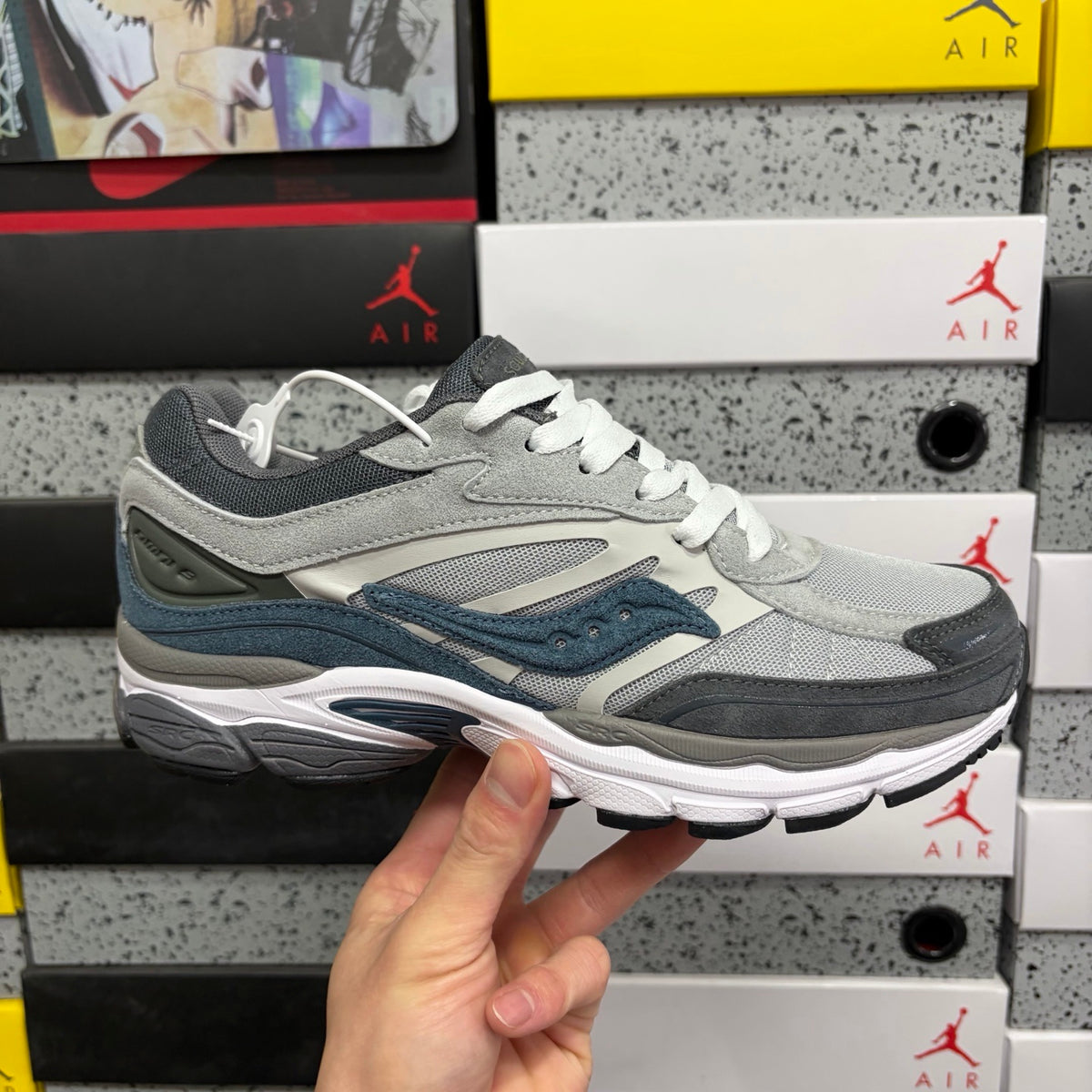 Saucony ProGrid Omni 9 'Gris Bleu Pétrole' — vue 9