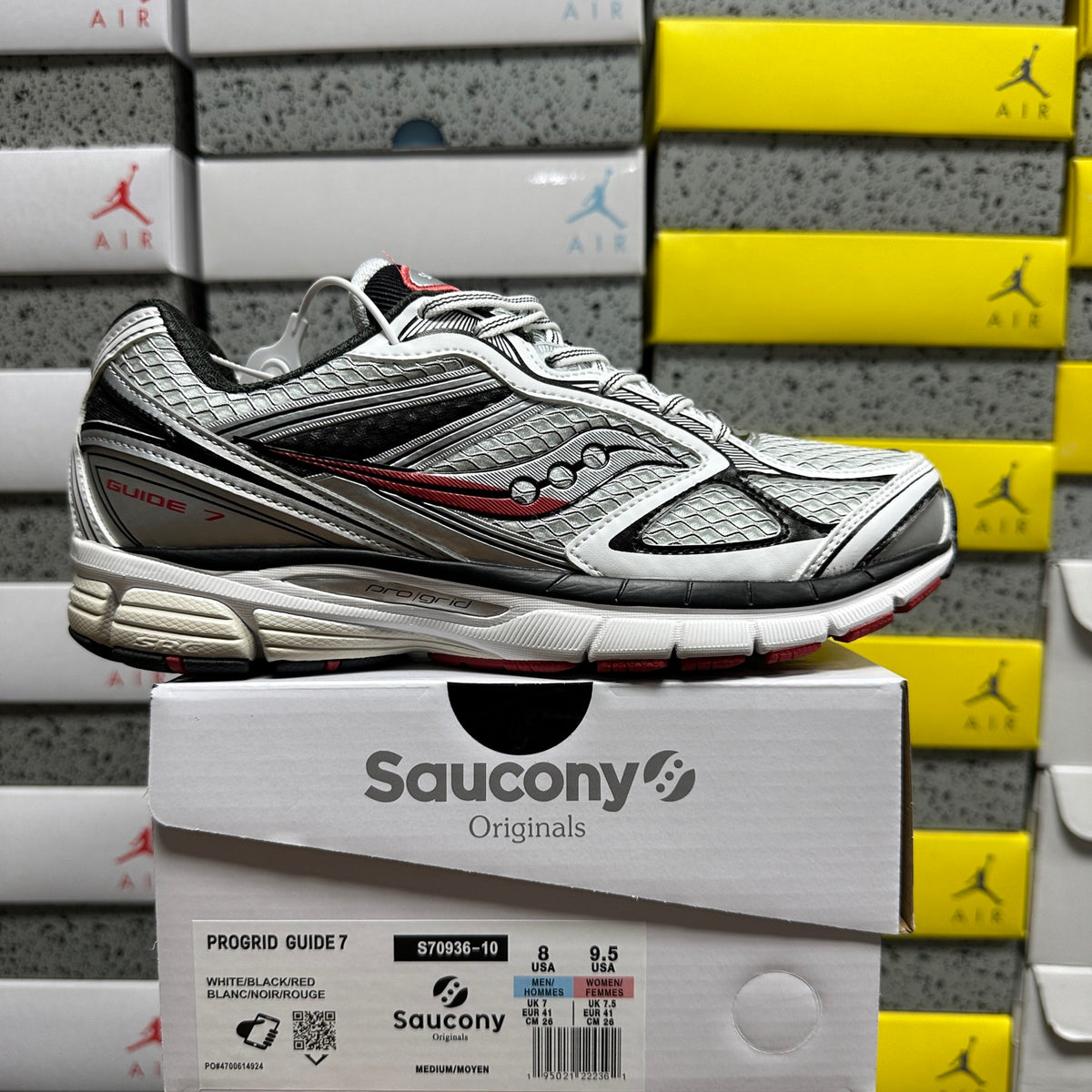 Saucony ProGrid Guide 7 'Argent Bordeaux'