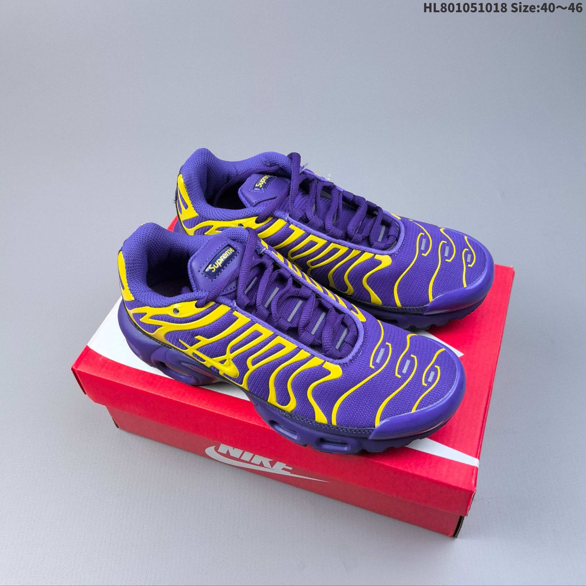 Nike Air Max Plus TN x Supreme 'Black Purple Yellow' — vue 2