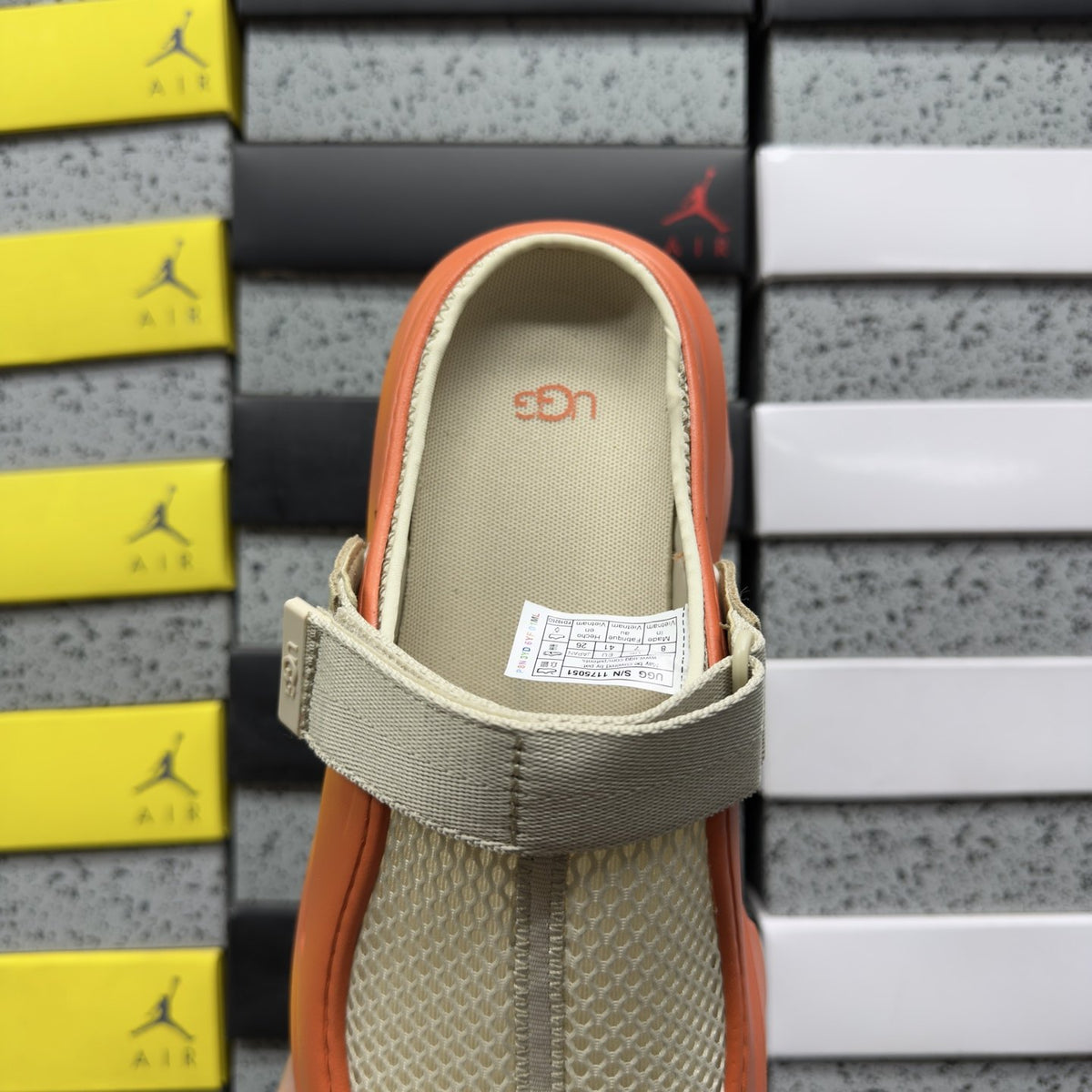 UGG Sport Yeah Clog 'Orange Grey' — vue 5