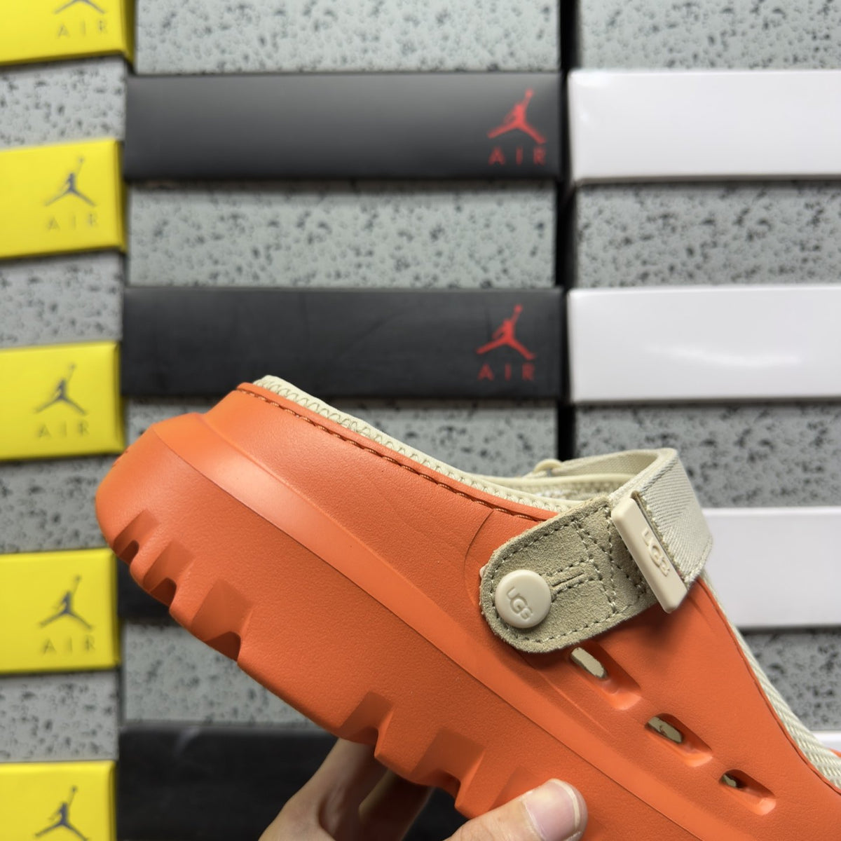 UGG Sport Yeah Clog 'Orange Grey' — vue 7