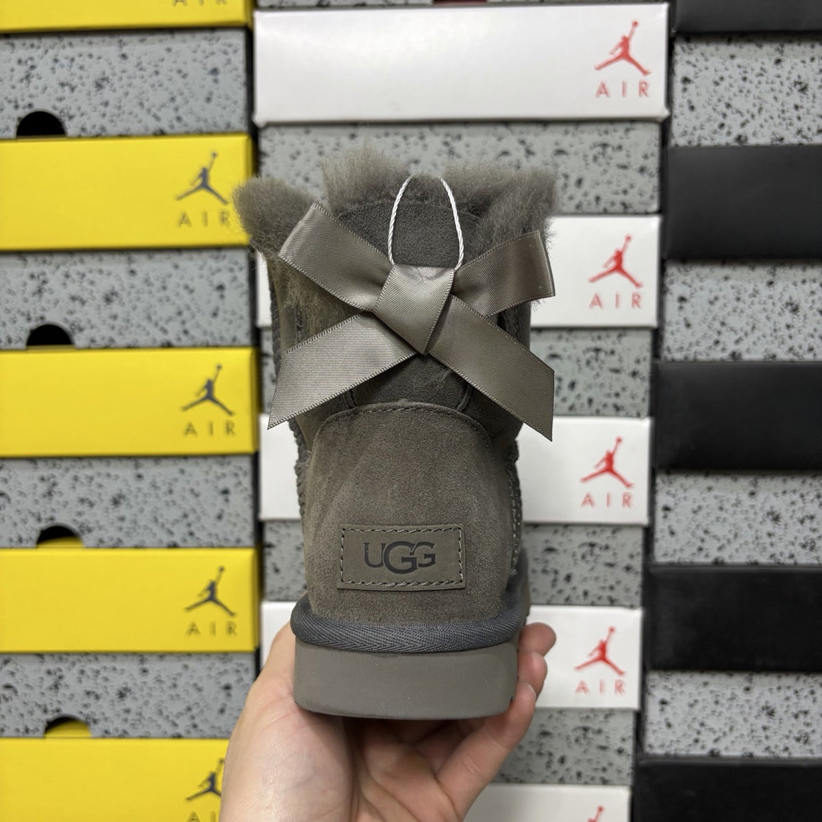 UGG Bailey Bow II 'Grey' — vue 4