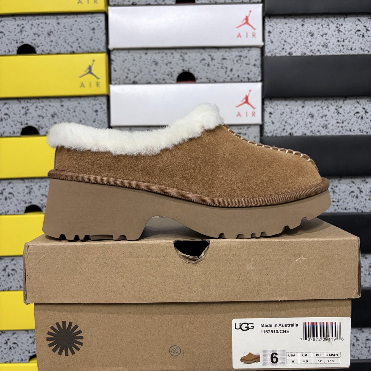 UGG Fisherman Wedge Slide 'Chestnut'