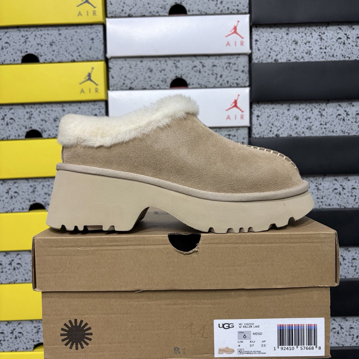 UGG Fisherman Wedge Slide 'Sand'