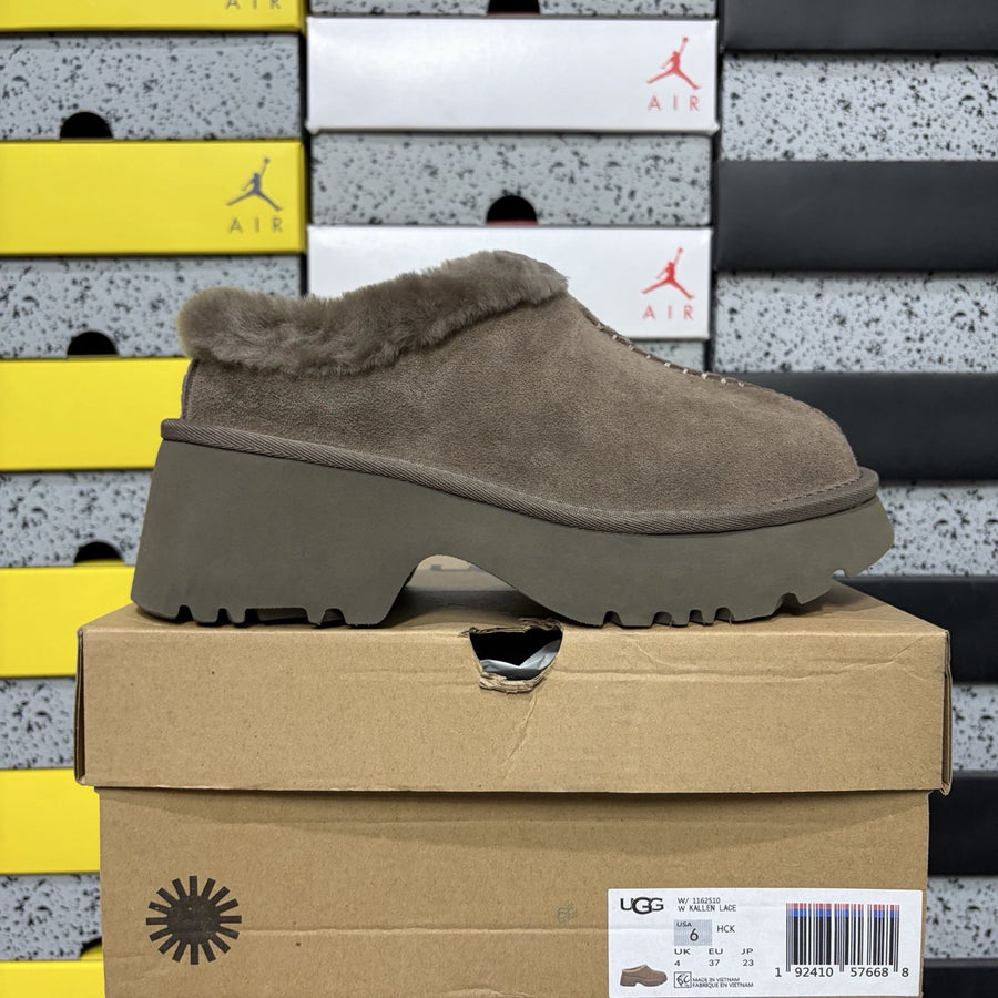 UGG Fisherman Wedge Slide 'Walnut'