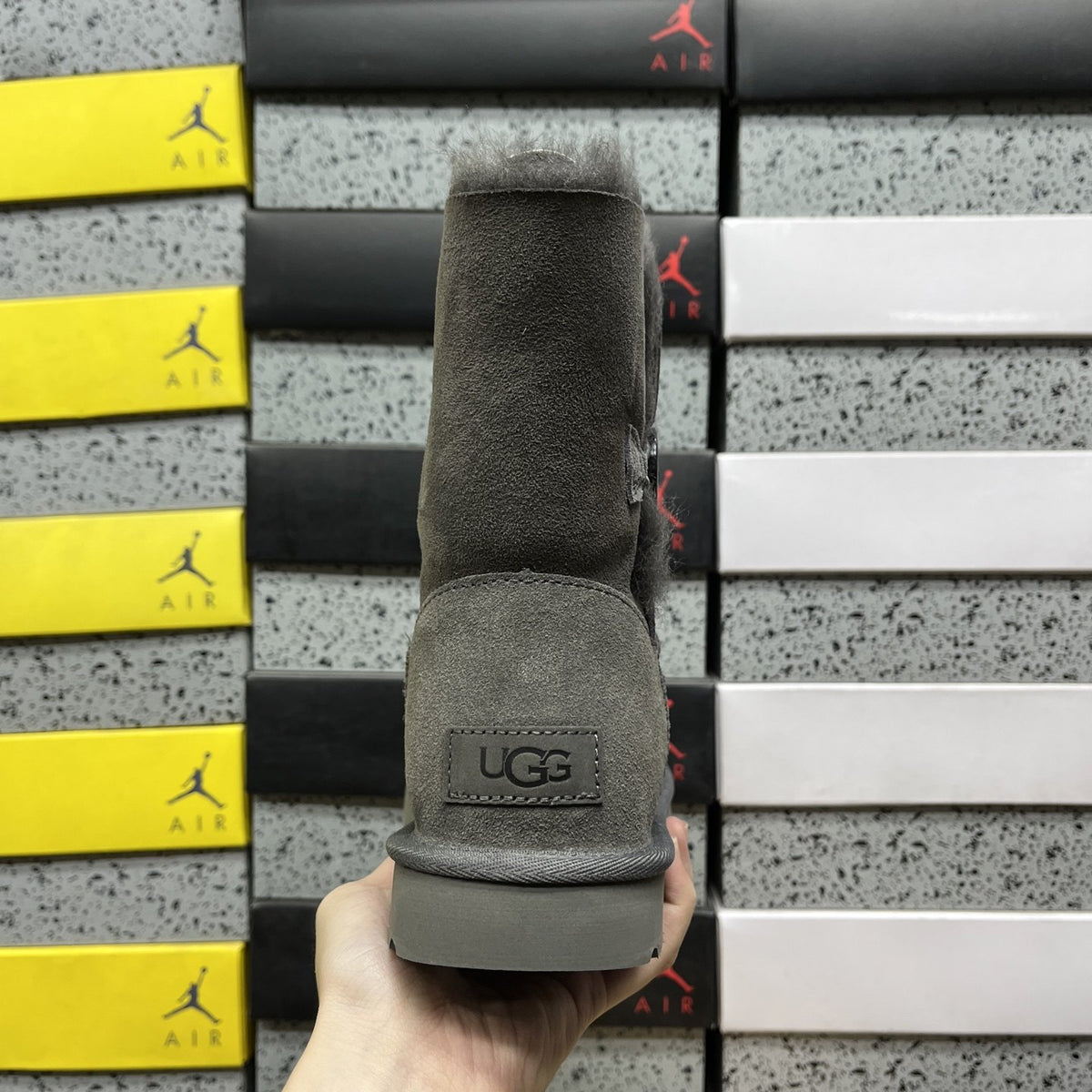 UGG Bailey Button Triplet II 'Grey' — vue 4