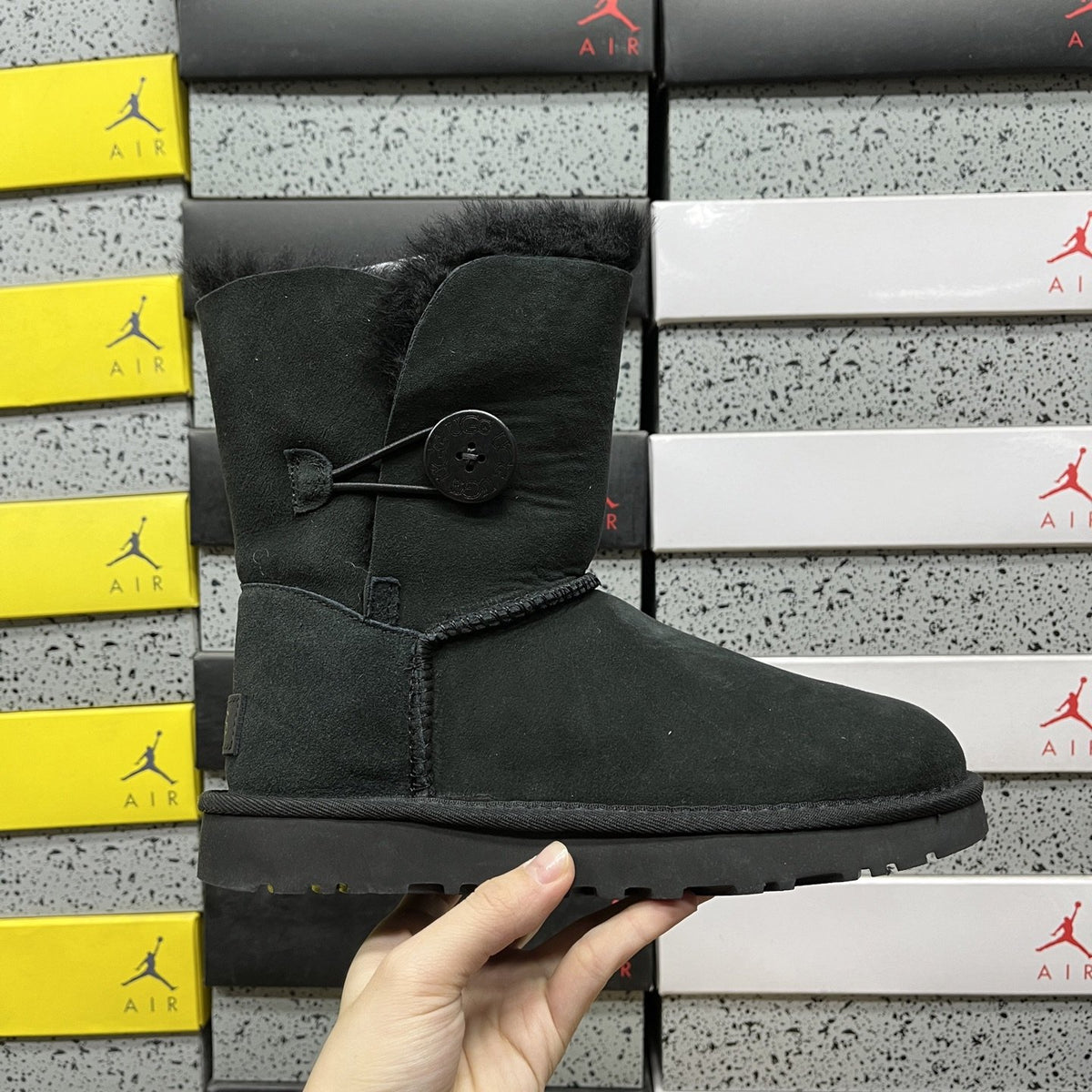 UGG Bailey Button Triplet II 'Black' — vue 9