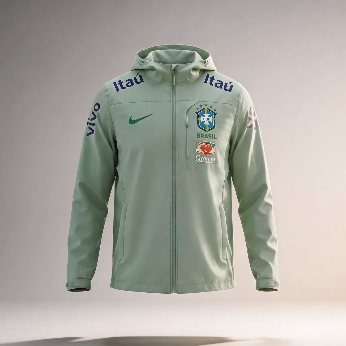 Veste Brésil Imperméable Vert sauge