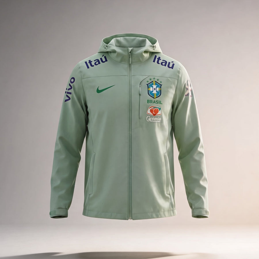Veste Brésil Imperméable Vert sauge