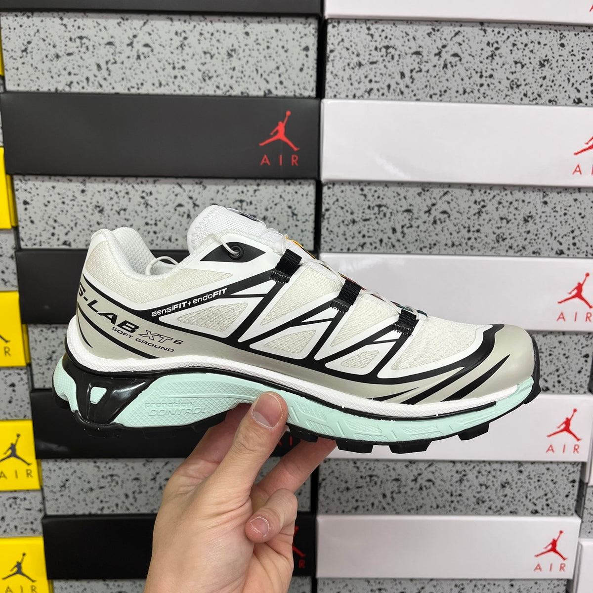 Sneakers XT-6 'Blanc Noir Menthe'